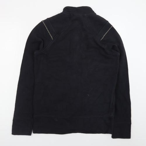 Reebok Men Black XL Full Zip Fleece Sports Jacket