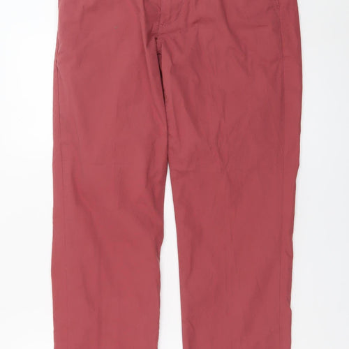 Blue Harbour Men's Red Chino Trousers Size 30/29 Regular Fit