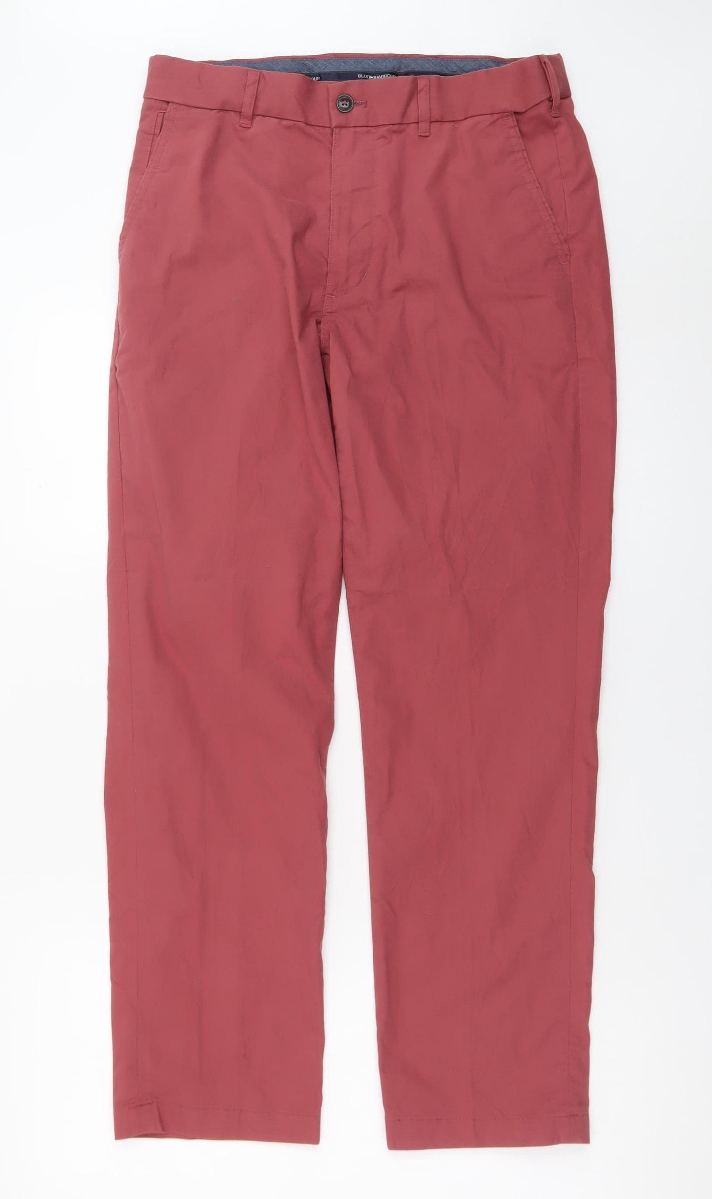 Blue Harbour Men's Red Chino Trousers Size 30/29 Regular Fit