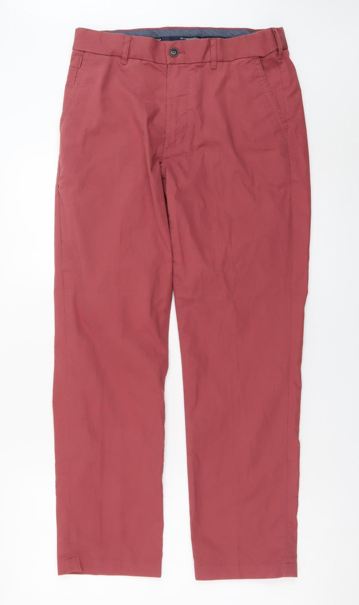 Blue Harbour Men's Red Chino Trousers Size 30/29 Regular Fit