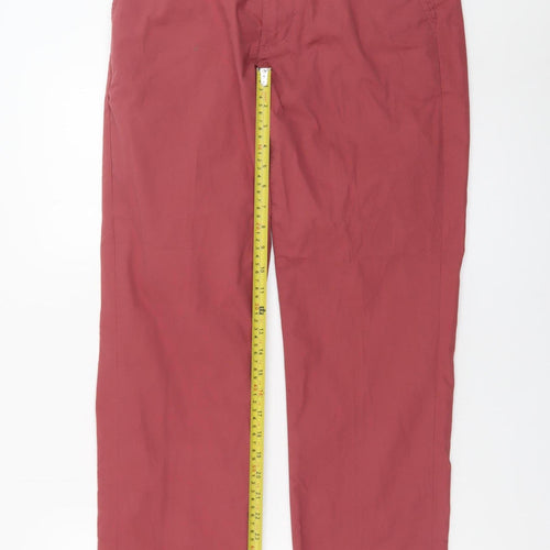 Blue Harbour Men's Red Chino Trousers Size 30/29 Regular Fit