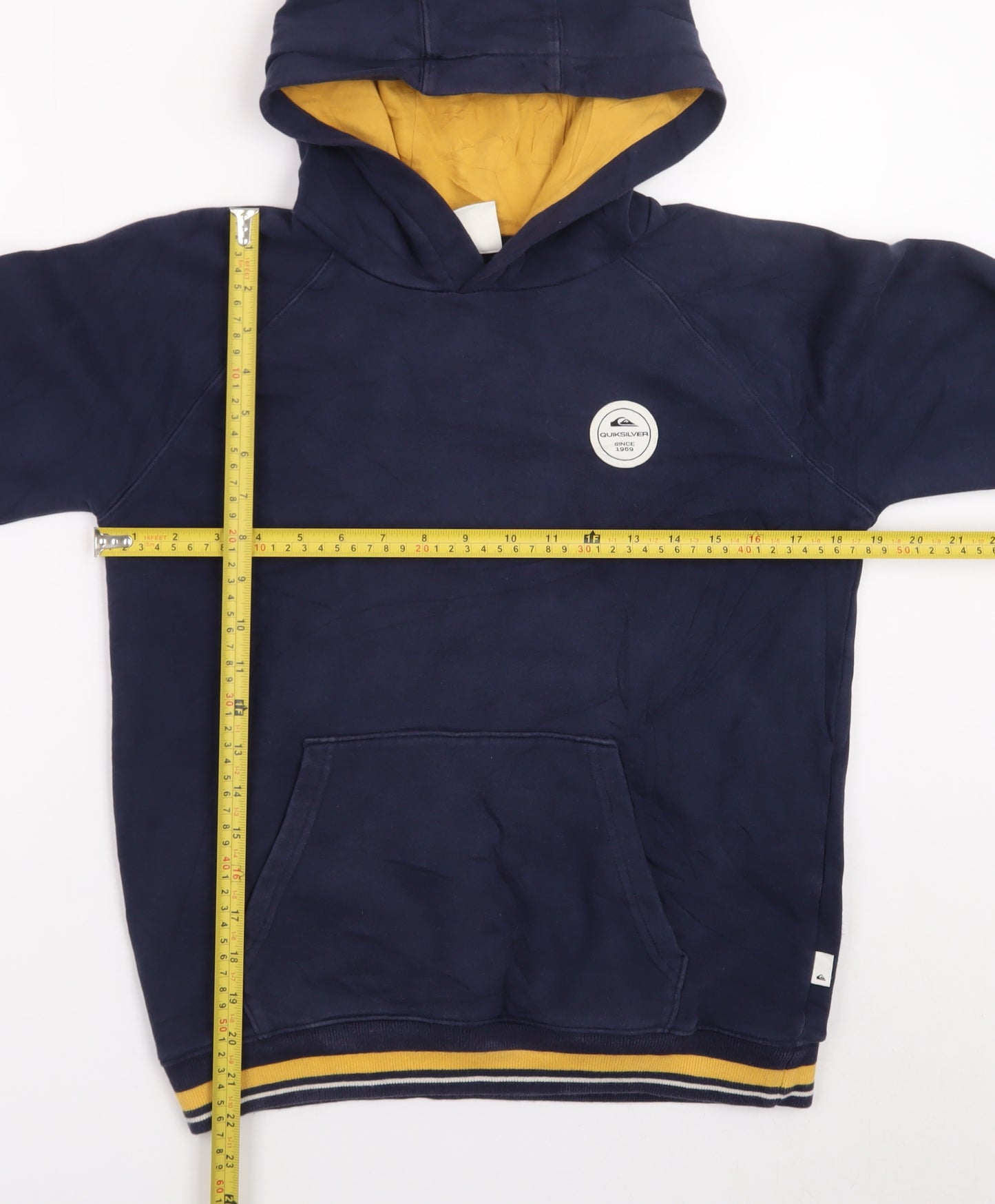 Quiksilver Men’s Blue Pullover Hoodie Size M Surf Style