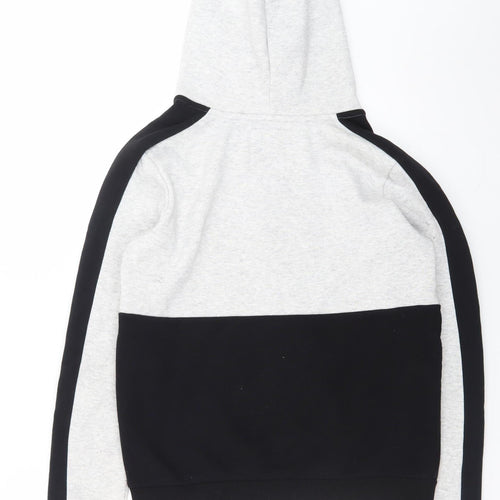 Supply & Demand Men’s Grey Black Half Zip Hoodie Size 10 Graphic Print