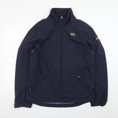 Napapijri Men's Blue L Windbreaker Jacket Outdoor Expedition Style