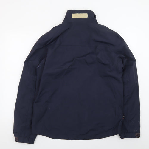 Napapijri Men's Blue L Windbreaker Jacket Outdoor Expedition Style