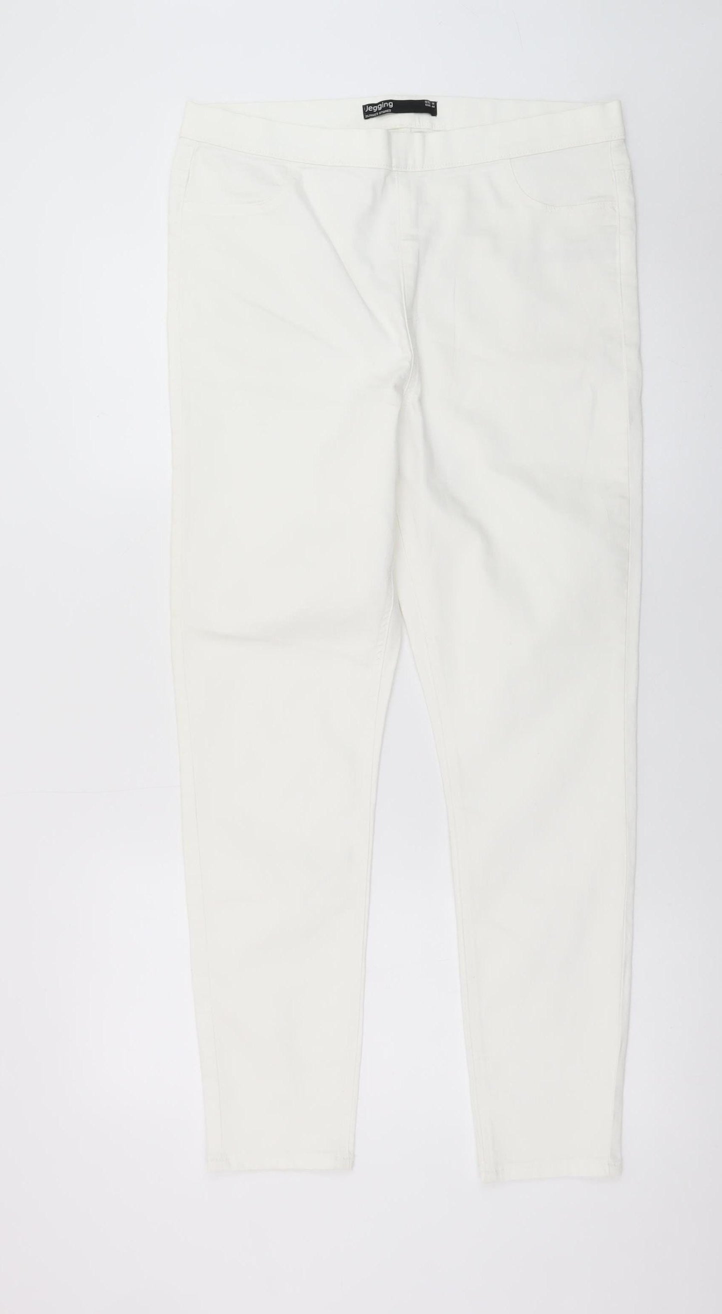 Dunnes Stores Womens White Size 16 Slim Jegging Jeans