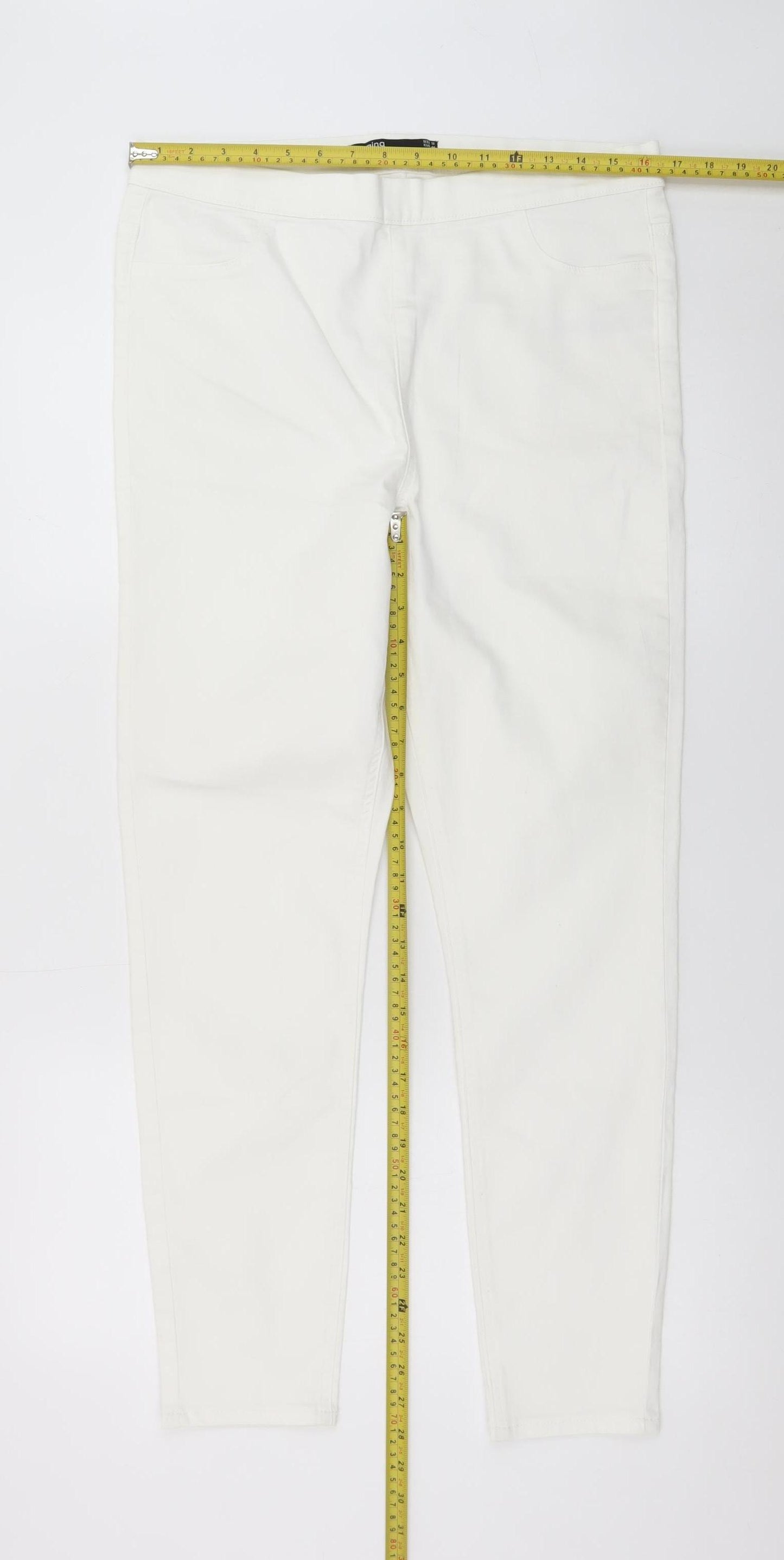 Dunnes Stores Womens White Size 16 Slim Jegging Jeans