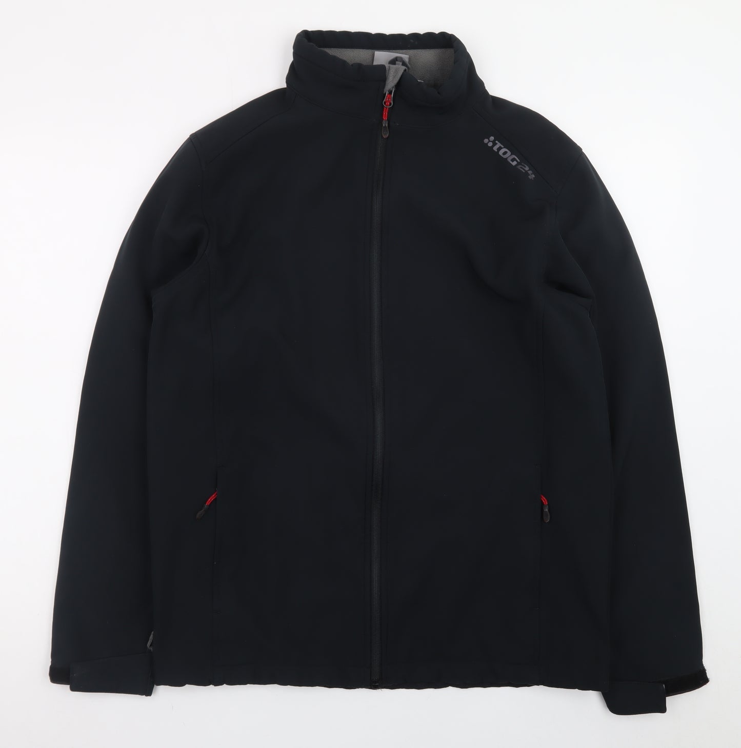 TOG24 Men's Black Softshell Jacket Size M Regular Fit Outdoor