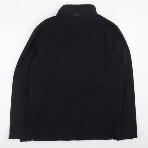 TOG24 Men's Black Softshell Jacket Size M Regular Fit Outdoor