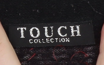 Touch Collection Women's Red Fuzzy Knit Pullover Jumper Size 18