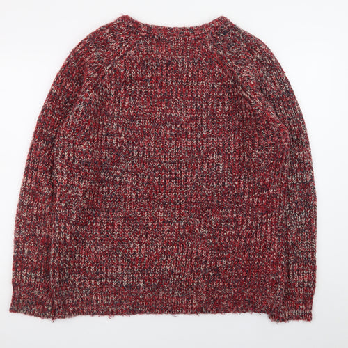 Joe Browns Men's Red Chunky-Knit Crew Neck Pullover Jumper XL