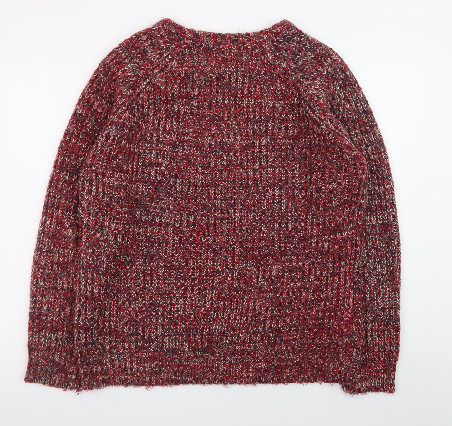 Joe Browns Men's Red Chunky-Knit Crew Neck Pullover Jumper XL