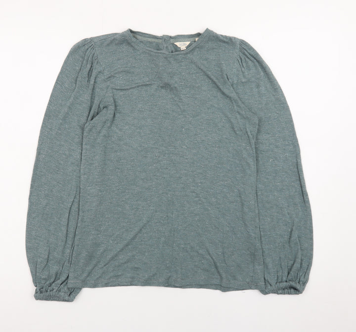 Fat Face Women’s Green Long Sleeve Viscose Blouse UK 8