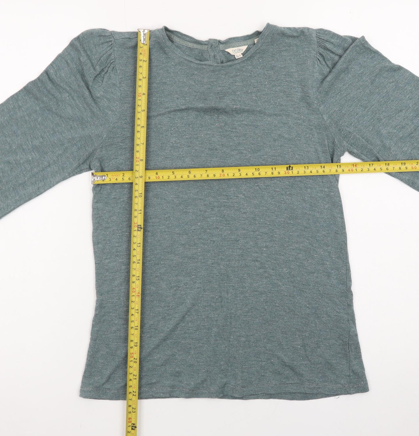 Fat Face Women’s Green Long Sleeve Viscose Blouse UK 8