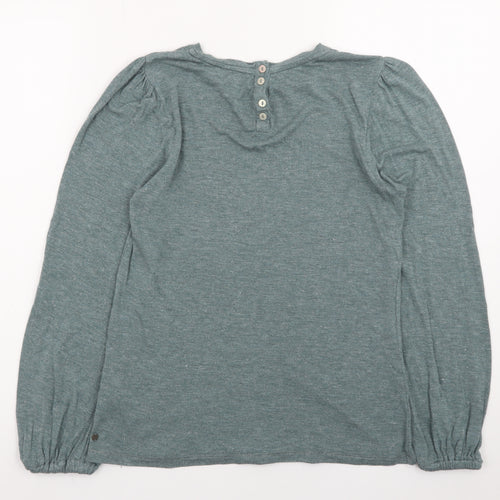 Fat Face Women’s Green Long Sleeve Viscose Blouse UK 8