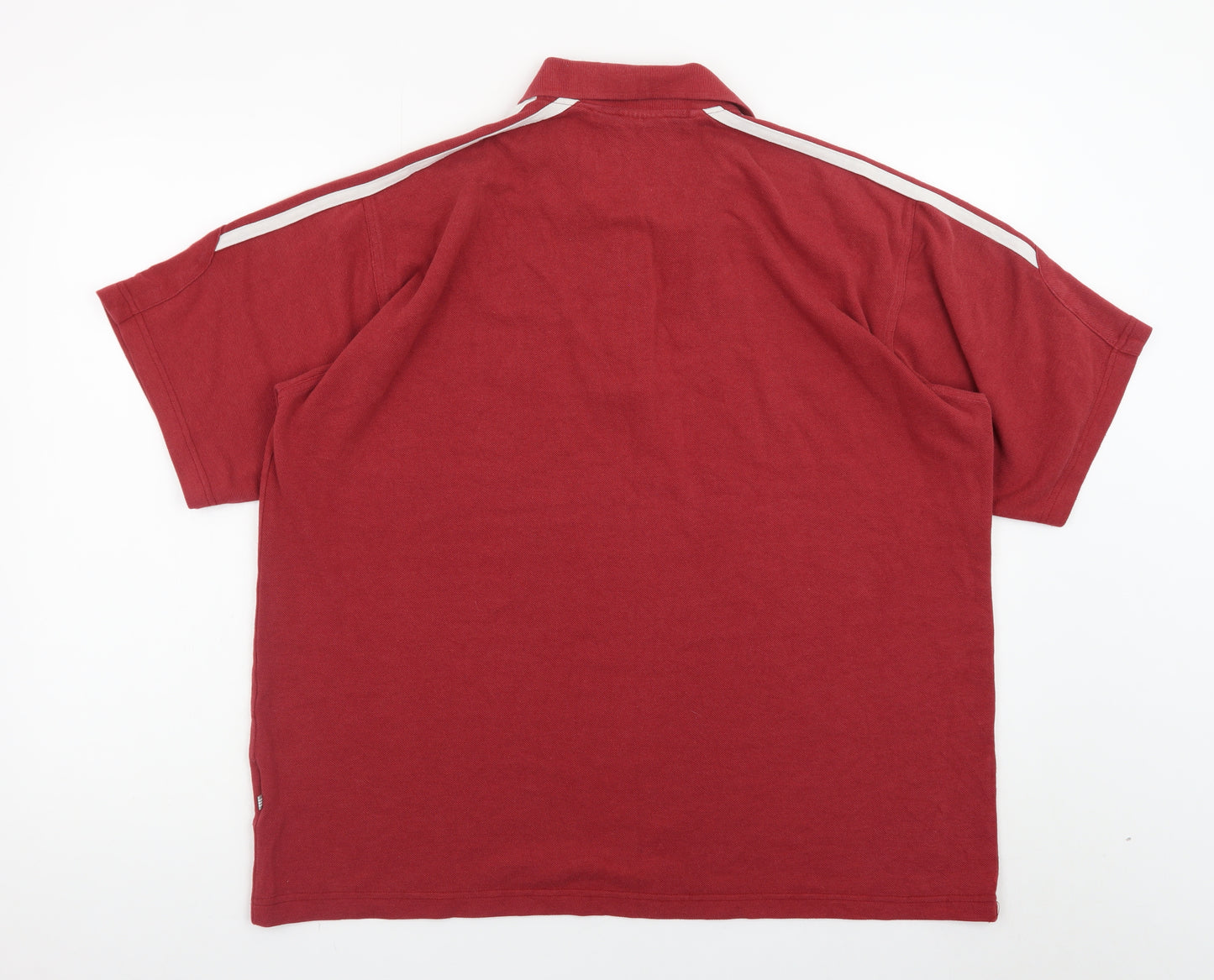 Adidas Men's Red Short Sleeve Polo Shirt Size XL Classic Fit