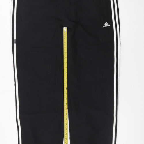Adidas Men's Black L Jogger Trousers with Stripes