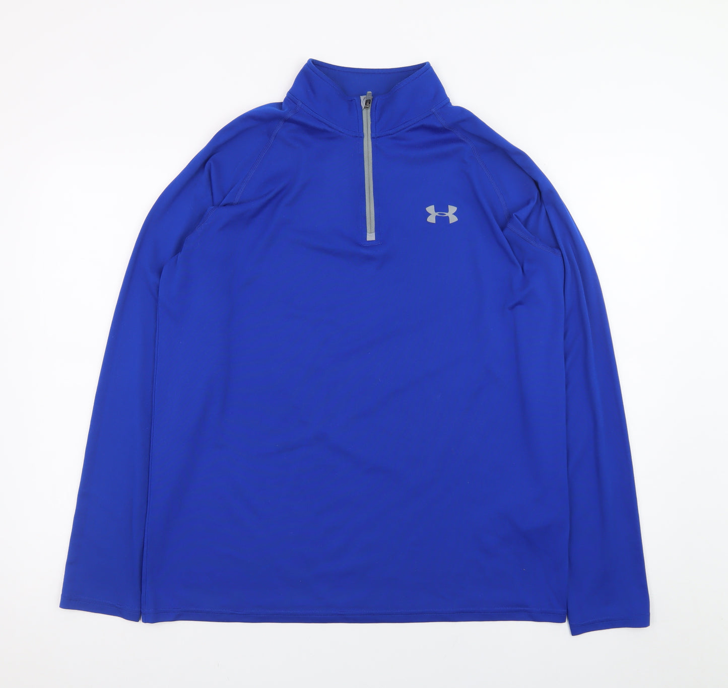 Under Armour Men's Blue Medium 1/4 Zip HeatGear Track Jacket