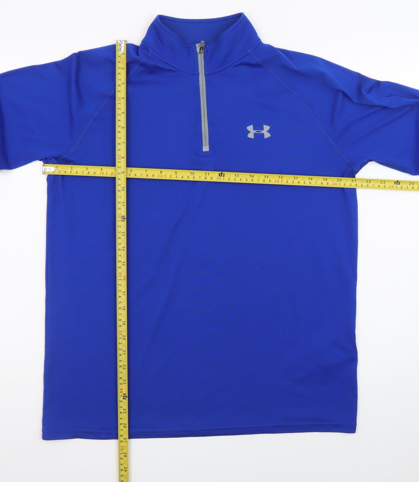 Under Armour Men's Blue Medium 1/4 Zip HeatGear Track Jacket