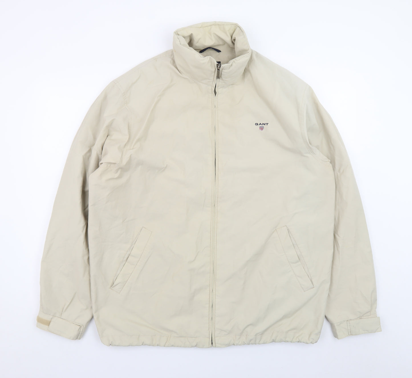 GANT Men's Beige XL Windbreaker Jacket Lightweight Casual