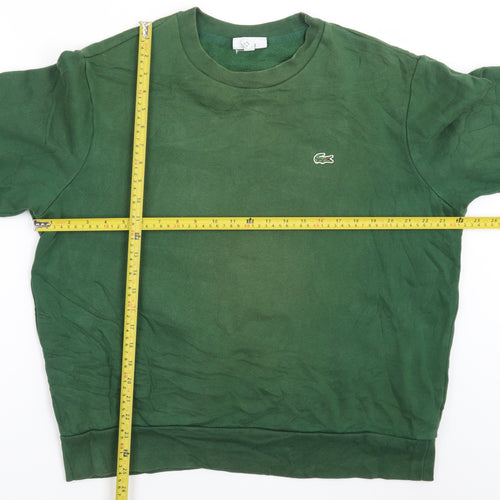 Lacoste Men's Green Classic Fit Crew Neck Sweatshirt XL