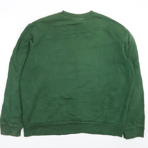 Lacoste Men's Green Classic Fit Crew Neck Sweatshirt XL