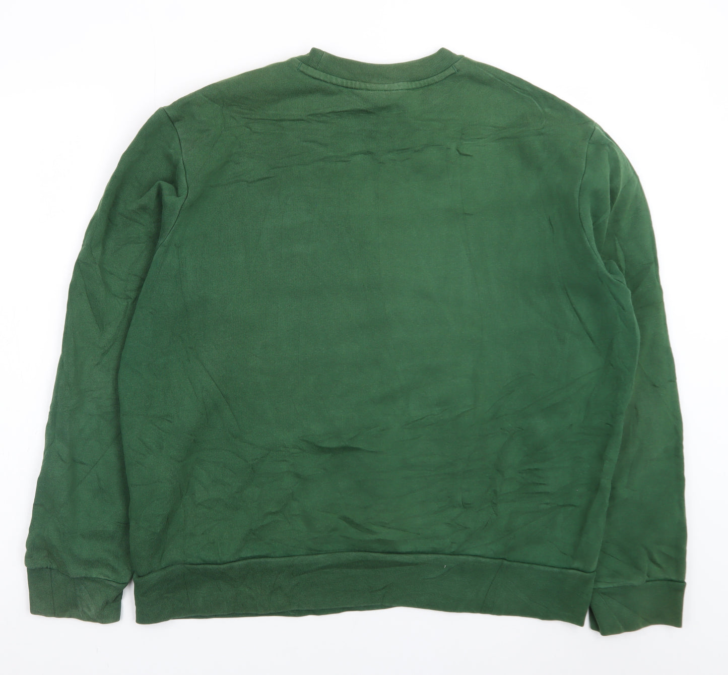 Lacoste Men's Green Classic Fit Crew Neck Sweatshirt XL