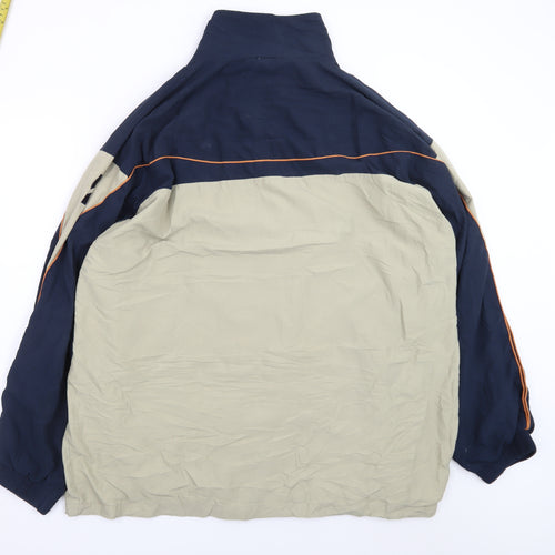 Nike Men’s Beige & Navy 2XL Sports Windbreaker Jacket