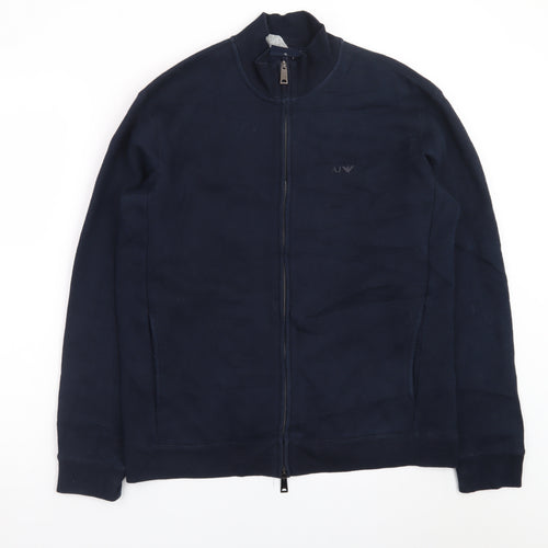 Armani Jeans Men's Blue XL Full Zip Basic Jacket