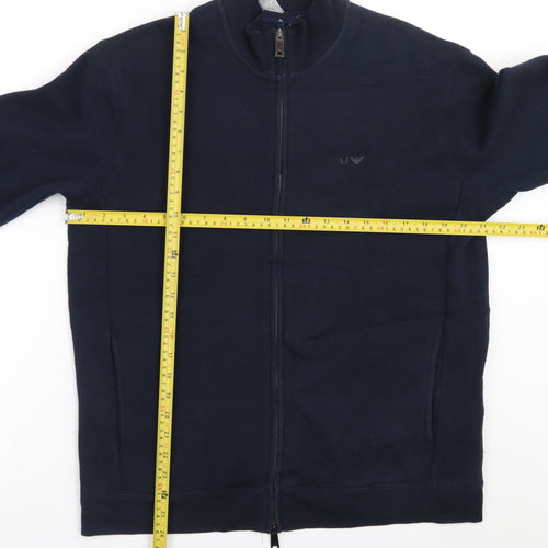 Armani Jeans Men's Blue XL Full Zip Basic Jacket