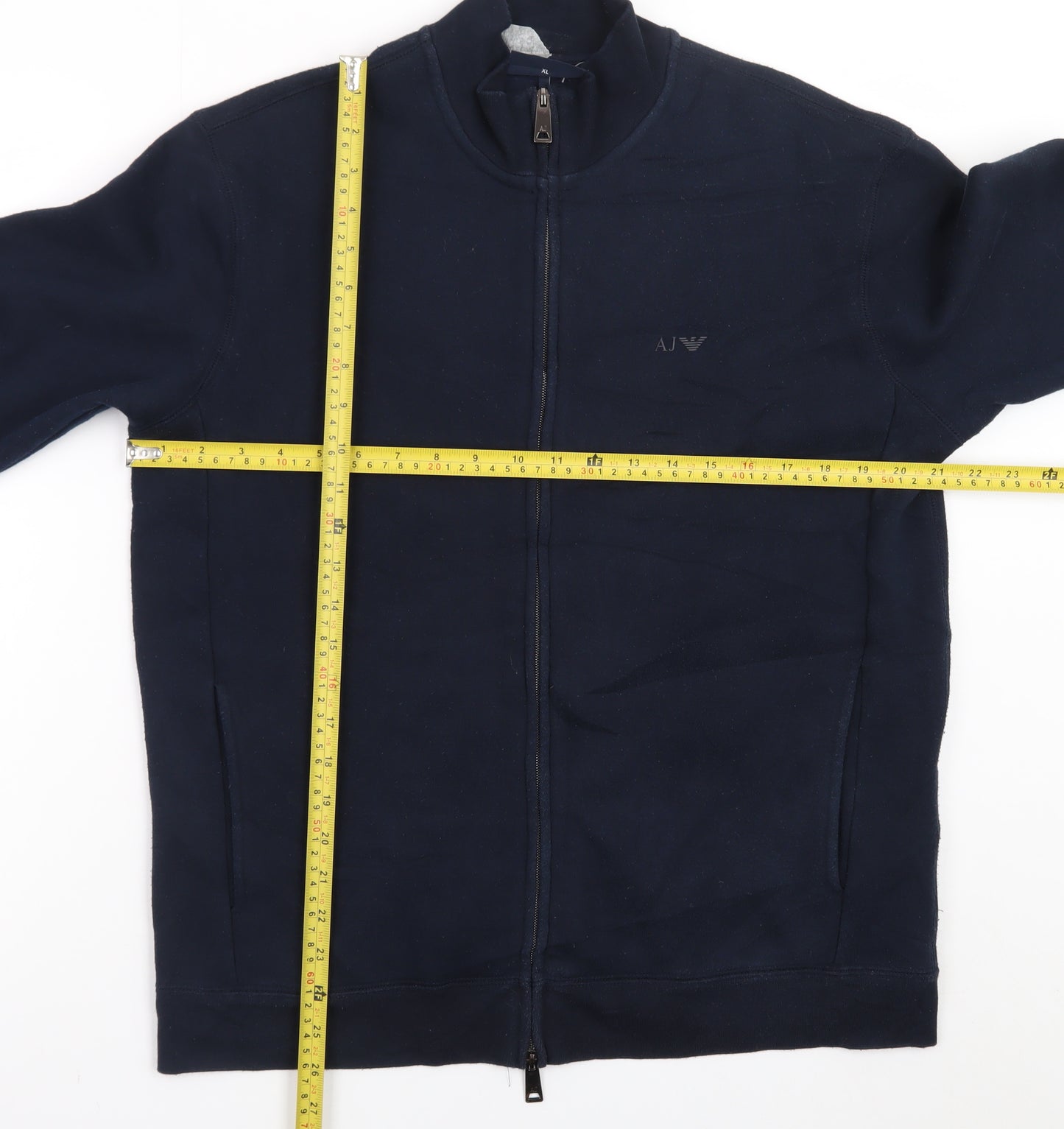 Armani Jeans Men's Blue XL Full Zip Basic Jacket
