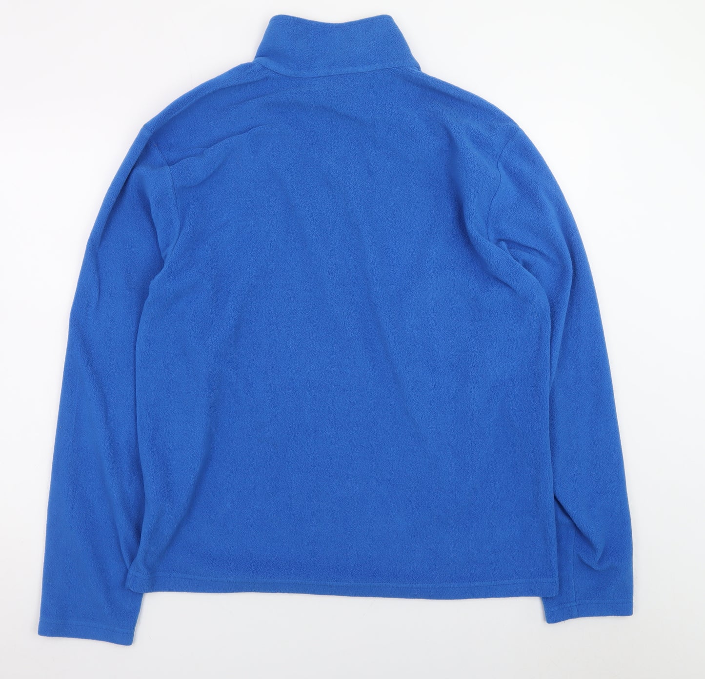 Regatta Mens Blue 1/4 Zip Fleece Sweatshirt Size L Outdoor Pullover