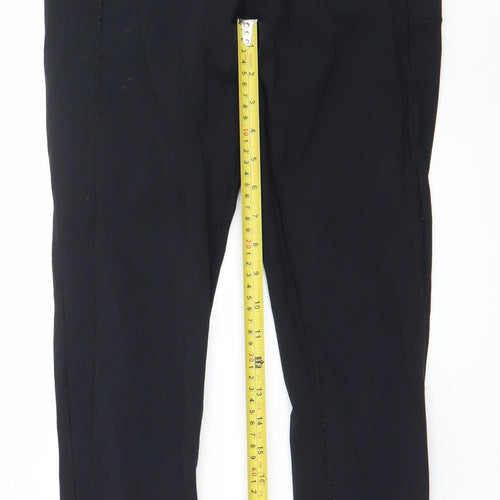 USA Pro Women's Black Ankle Leggings Size 12 Stretch Workout
