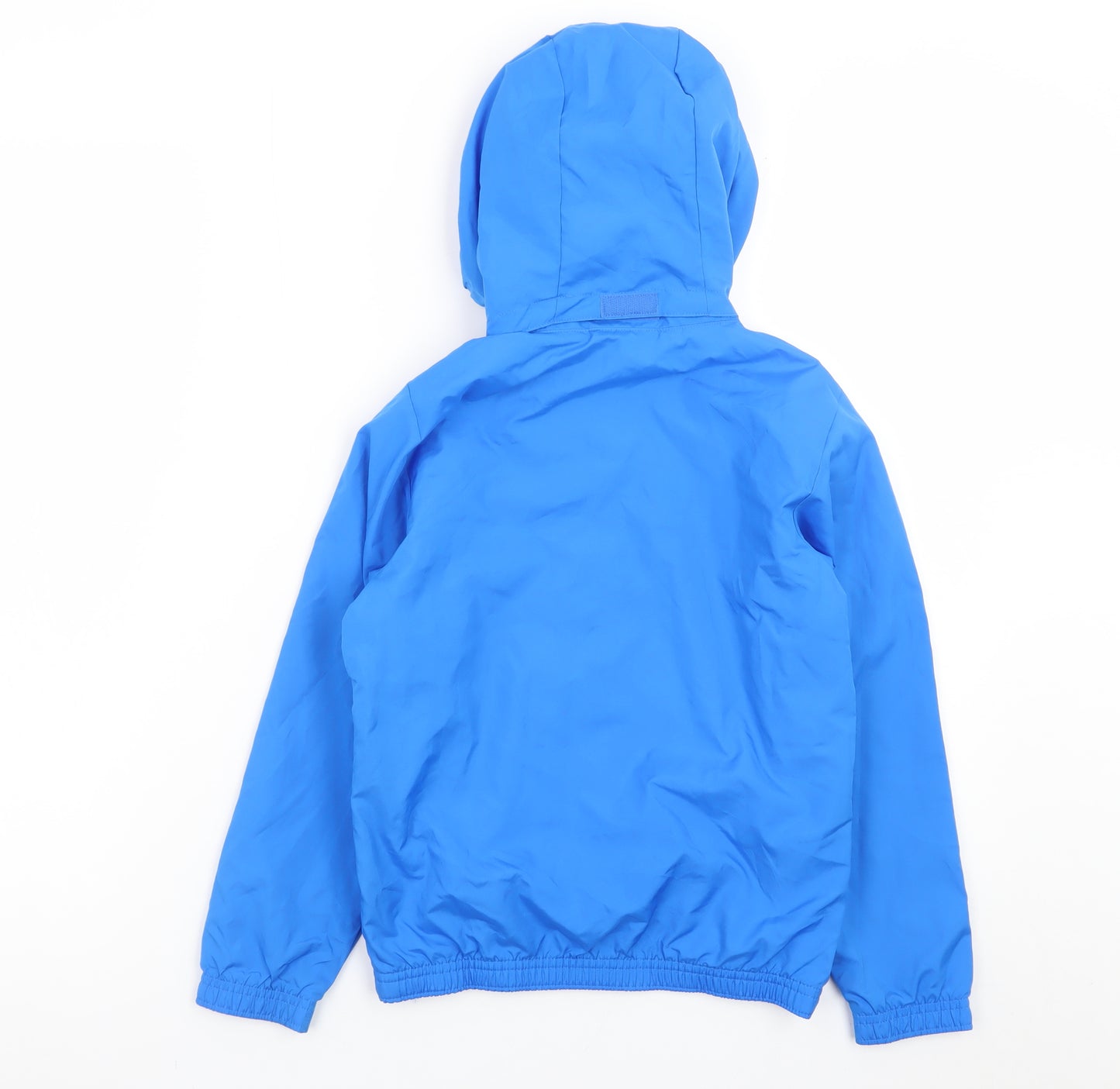 Puma Boys Blue Hooded Windbreaker Jacket 7-8 Years Lightweight Zip Up