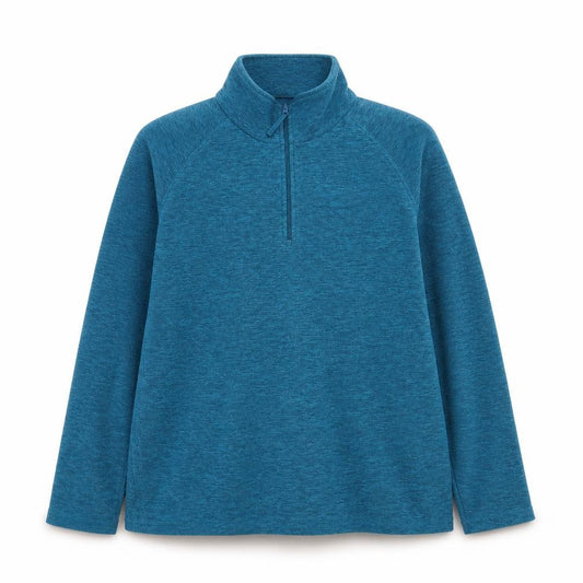 Front view of Mountain Warehouse Women Blue L 1/2 Zip Pullover Sweatshirt