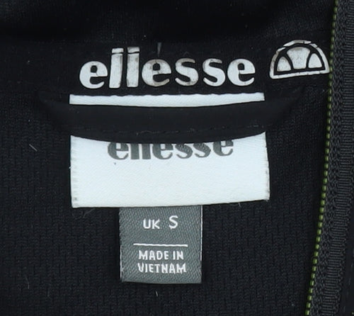 Ellesse Men's Black S Softshell Windbreaker Hooded Jacket