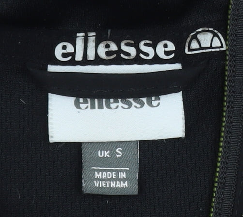 Ellesse Men's Black S Softshell Windbreaker Hooded Jacket