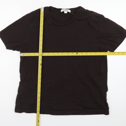 COS Womens Black Cotton Basic T-Shirt Size 12