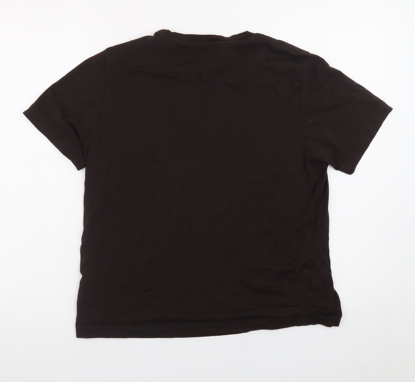 COS Womens Black Cotton Basic T-Shirt Size 12
