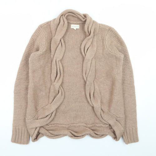 365 Sunshine Women's Beige Knit Cardigan Jumper Size M
