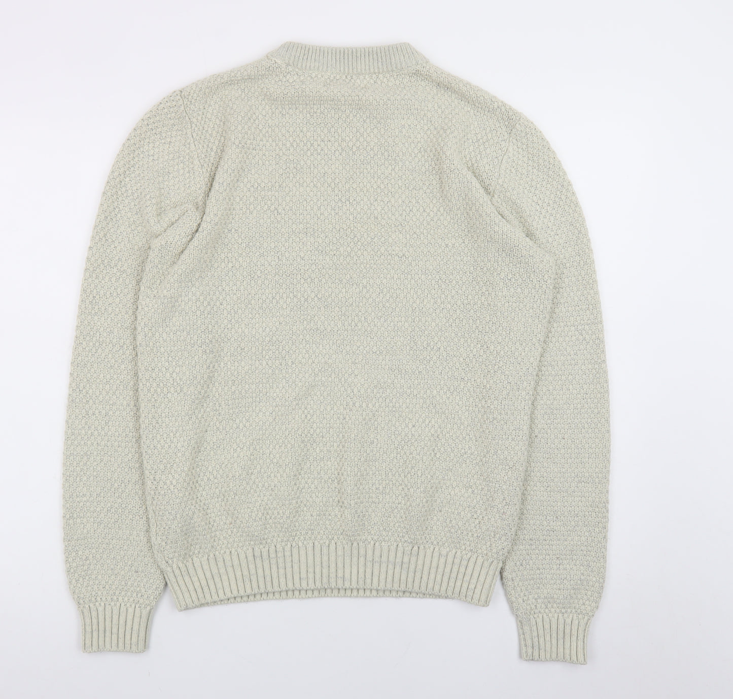 Jack & Jones Women Beige Cable-Knit Crew Neck Jumper M
