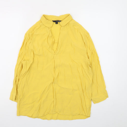 Tally Weijl Women's Yellow Tunic Blouse Long Sleeve Size M
