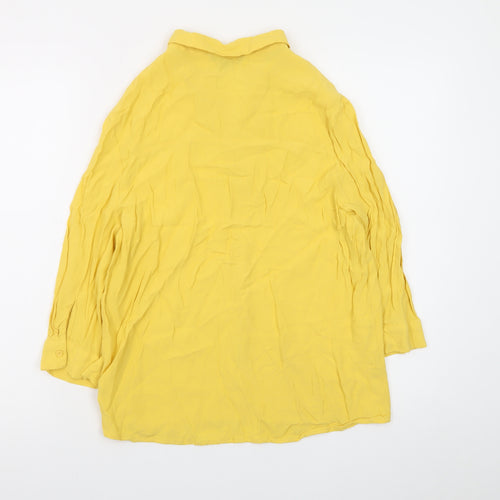 Tally Weijl Women's Yellow Tunic Blouse Long Sleeve Size M