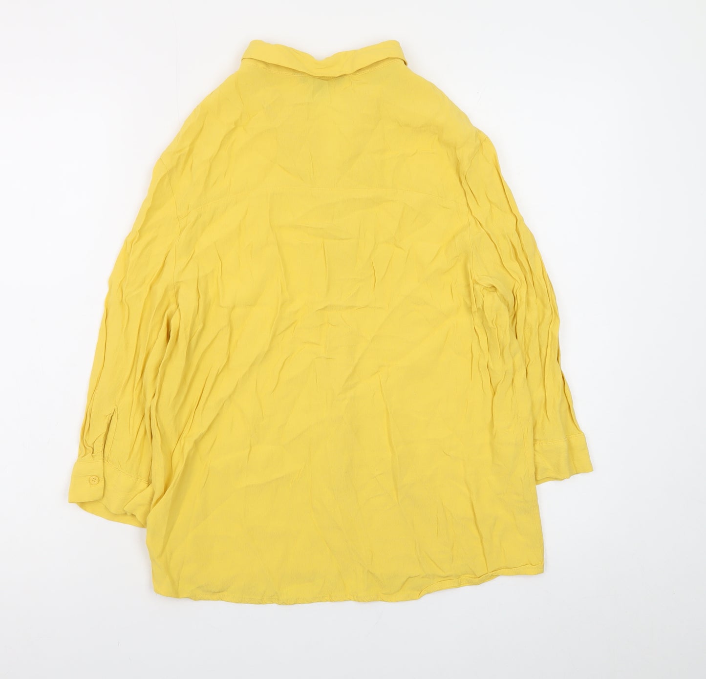 Tally Weijl Women's Yellow Tunic Blouse Long Sleeve Size M