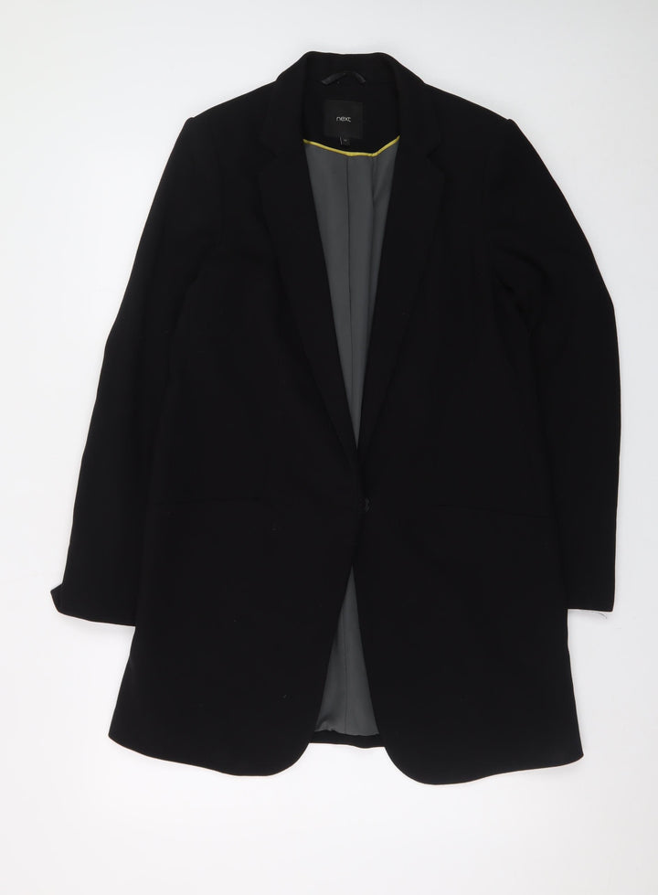 Next Women’s Black Mid-Length Blazer Jacket Size 12 Workwear