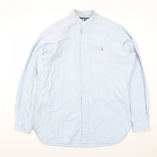 Ralph Lauren Men's Blue Classic Fit Cotton Button-Up Shirt Size 16