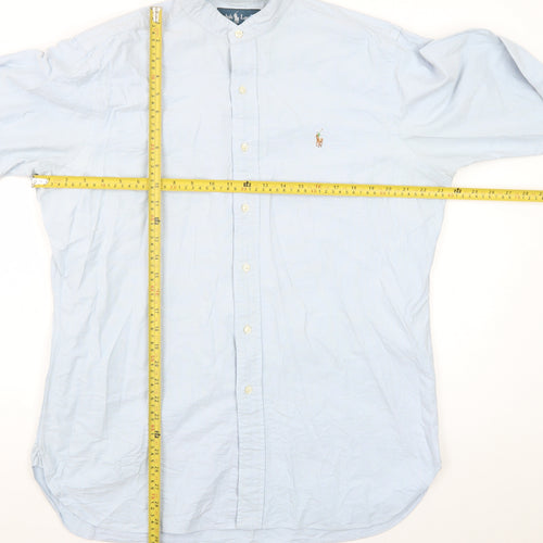 Ralph Lauren Men's Blue Classic Fit Cotton Button-Up Shirt Size 16