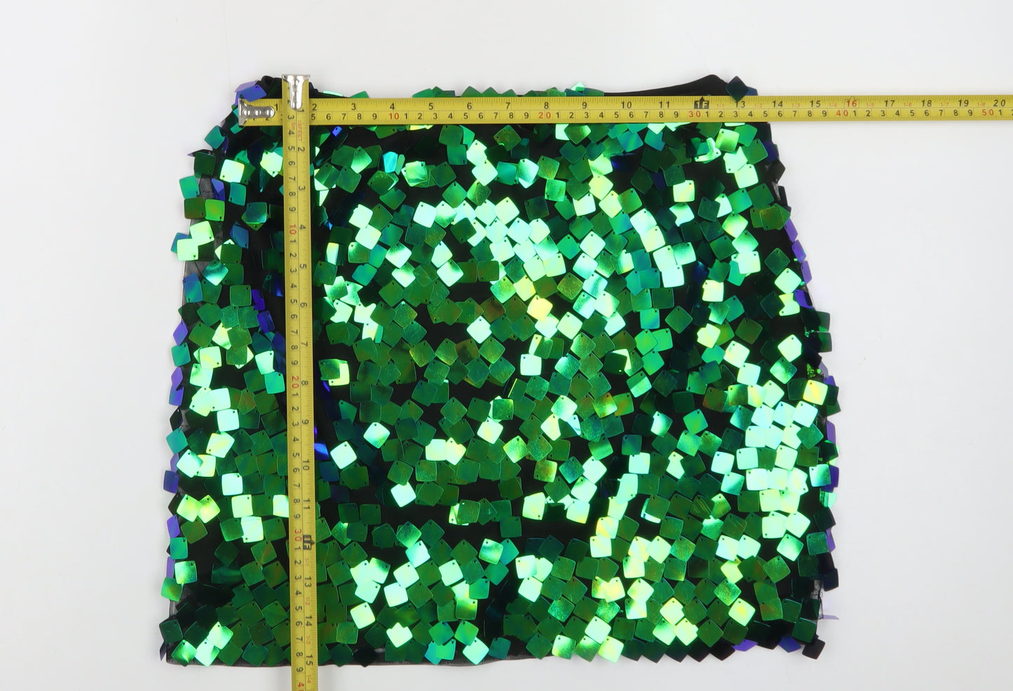 Collective The Label Women’s Green Sequin Mini Skirt Size 6 Petite