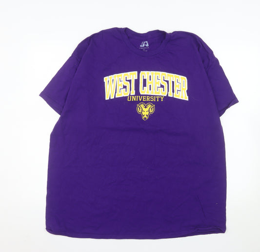 J America Men's Purple West Chester University 2XL Graphic T-Shirt