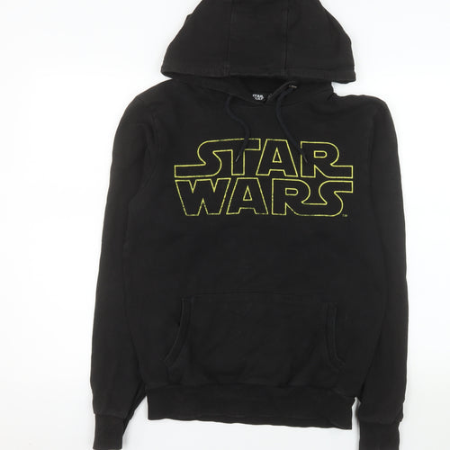 Cedar Wood State Mens Black Star Wars Hoodie Small Cotton Pullover
